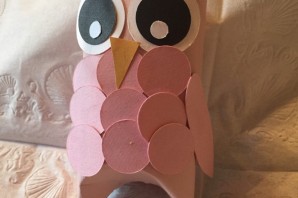 Поделка сова из картона