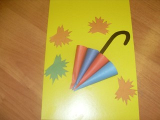 Зонтик поделка из бумаги для детей