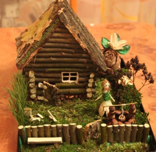 Поделка осень в детский сад домик