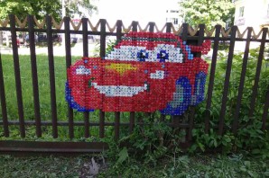 Забор для поделки в садик