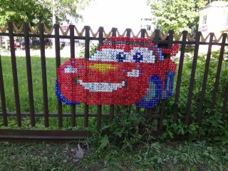 Забор для поделки в садик