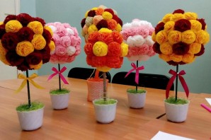 Поделки из крепированной бумаги своими руками