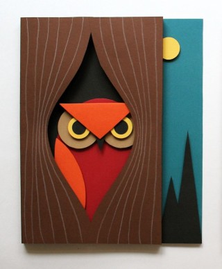 Сова поделка из цветной бумаги