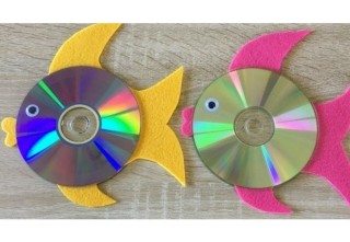 Поделки из дисков компьютерных своими