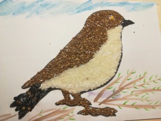 Домовой воробей поделка из природного материала