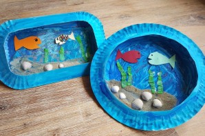 Поделка аквариум с рыбками своими руками