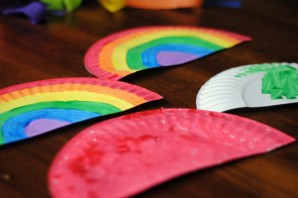 Поделка радуга из цветной бумаги