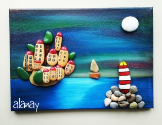 Поделка из гальки