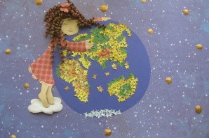 Глобус в школу поделка