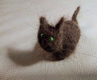 Поделки из кошачьей шерсти своими руками