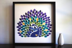 Поделка павлин из природного материала