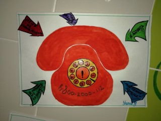 Поделка телефон доверия