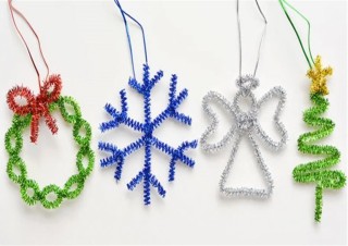 Поделки из пушистой проволоки цветной