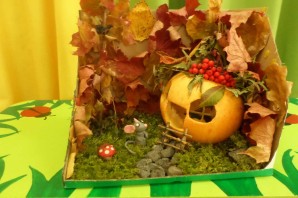 Жители осеннего леса поделки в сад