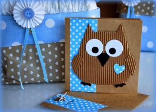 Поделка из гофрированного картона для детей