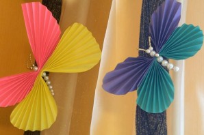 Поделка бабочка из цветной бумаги для детей