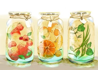 Лето в банке поделка