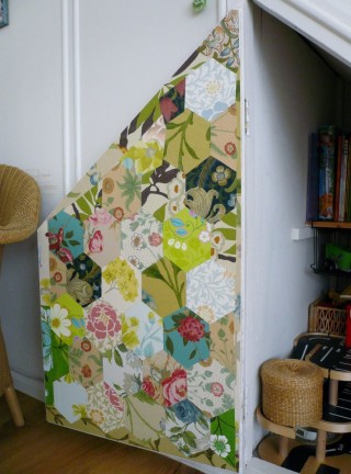 Поделки из остатков обоев