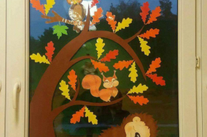 Коллективные поделки в детском саду осень