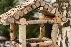 Домик из веточек для поделки
