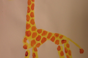 Жираф из морковки поделка