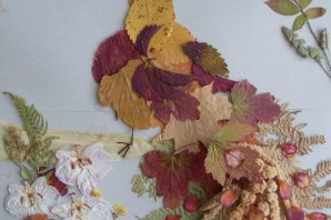 Осенняя поделка птица