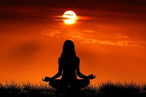 Медитация на закате солнца