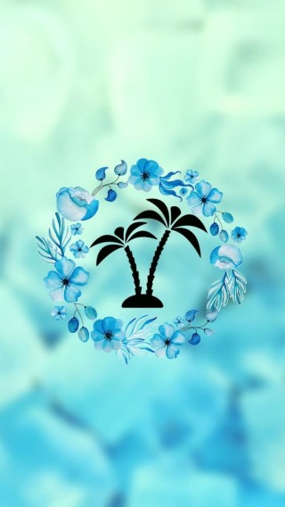 Голубые летние цветы