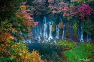Водопад в японии