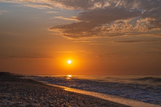 Закат на азовском море