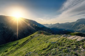 Рассвет в горах дагестана