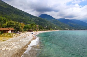 Абхазия новая гагра пляж