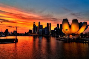 Сингапур закат