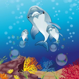 Дельфин рисунок поделка