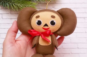 Чебурашка из фетра своими руками