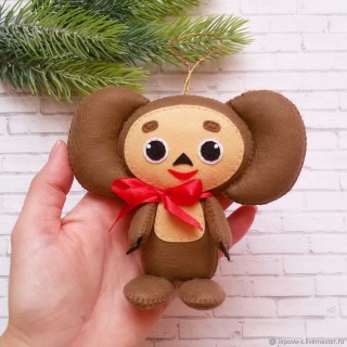 Чебурашка из фетра своими руками