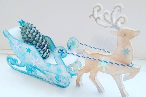 Новогодние санки своими руками