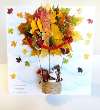 Осенняя флористика поделки в садик