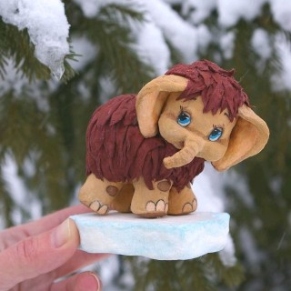 Поделка мамонтенок из мультика