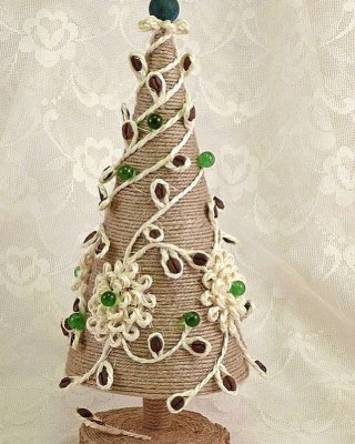 Поделки из шпагата на новый год