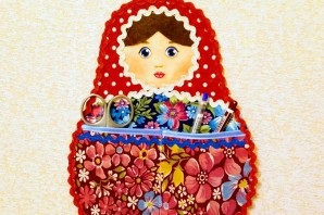 Матрешка поделка в сад