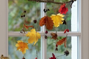 Поделка окошко в осень