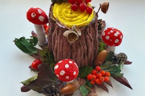 Поделка в садик пенек