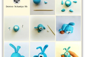 Крош из воздушного пластилина