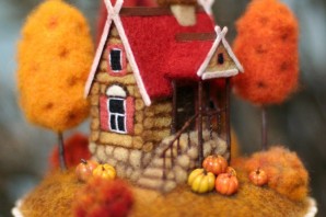 Осенняя композиция домики