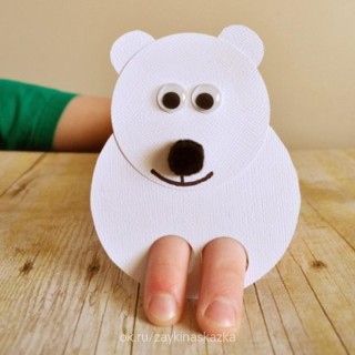 Белый медведь поделка для детей