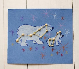 Созвездие малая медведица поделка