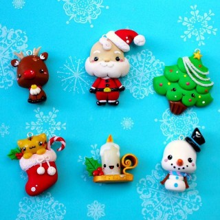 Новогодние фигурки из легкого пластилина
