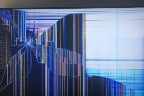 Фон разбитого телевизора