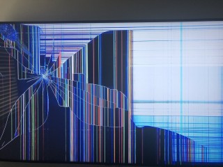 Фон разбитого телевизора